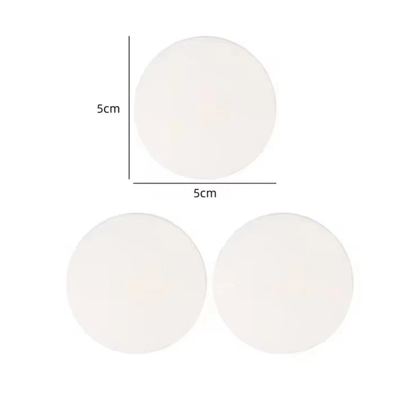 3-Pack Silicone Door Handle Bumpers – Self-Adhesive Wall Protector Door Bumper Pads Babs round-white
