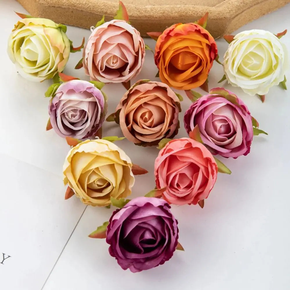 Silk Artificial Rose Heads 20/40Pcs – Wedding & Home Décor Artificial Flower Heads Babs