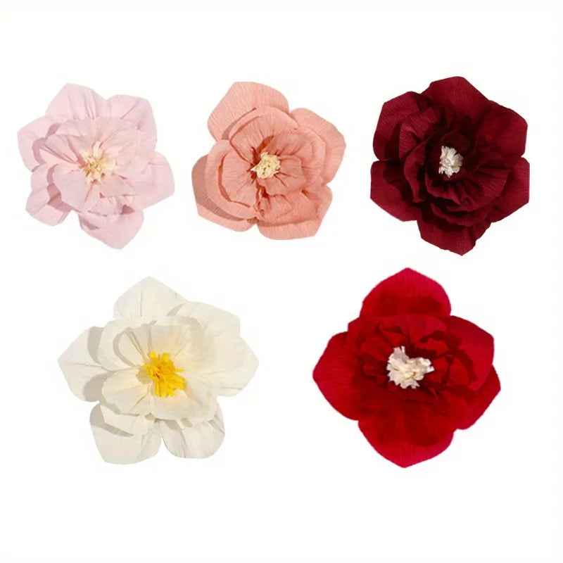 30cm 3D Paper Flowers Wedding Wall Décor – Set of 3 Paper Flower Decor Babs