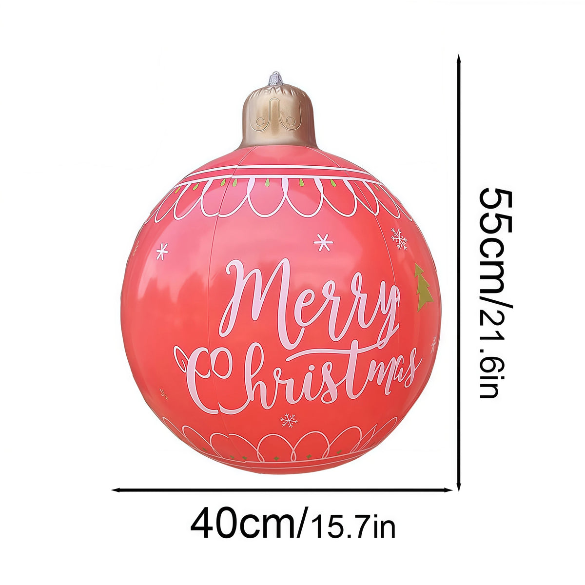 40cm Giant Inflatable Christmas Ball PVC Outdoor Xmas Ornament Inflatable Christmas Ornament Babs 1pcs 7 about 40cm