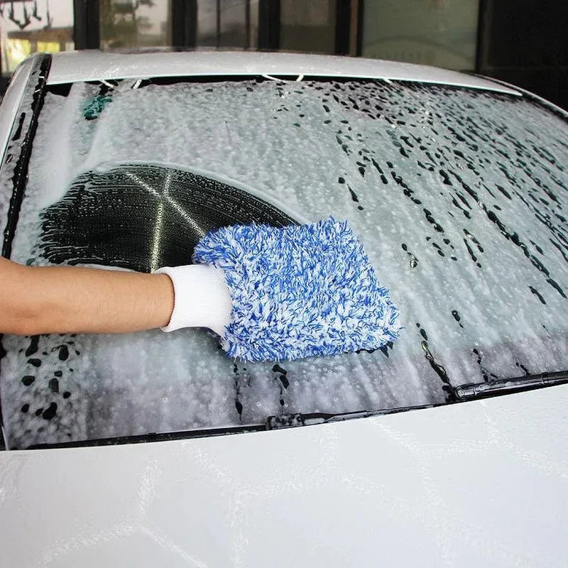 Microfiber Car Wash Gloves – Scratch-Free High Density Car Wash Gloves Babs