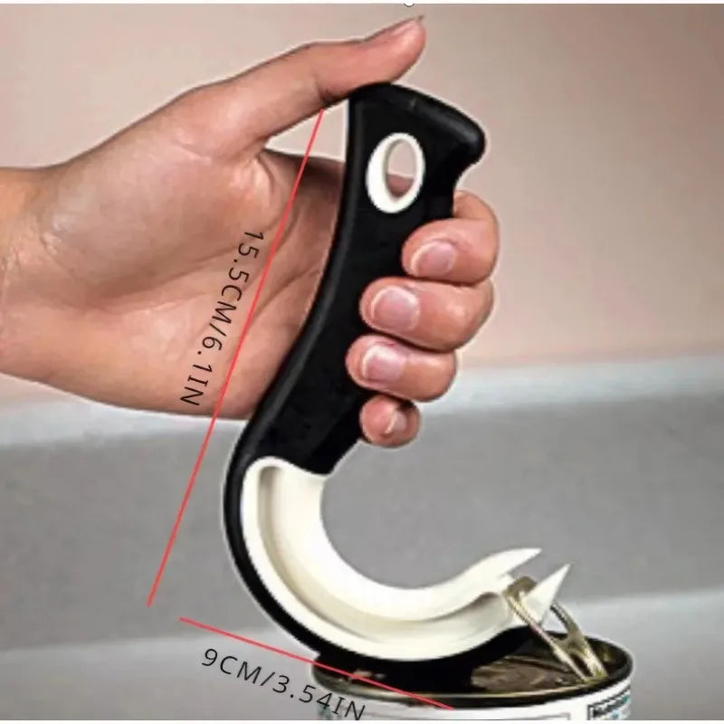 Hook Type Can Opener Black – Stainless Steel Kitchen Tool Can Opener Babs