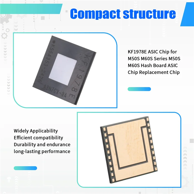 KF1978E ASIC Chip Replacement for Whatsminer M50S M60S Hash Board ASIC Replacement Chip Babs