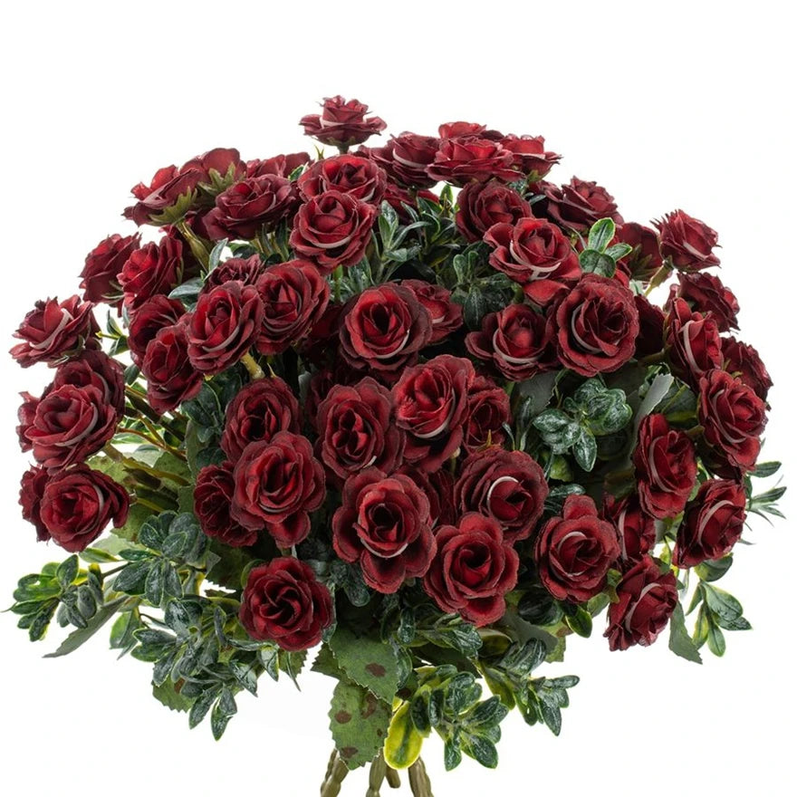 Artificial Silk Rose Bouquet – Wedding & Home Décor, 30cm Artificial Silk Flowers Babs