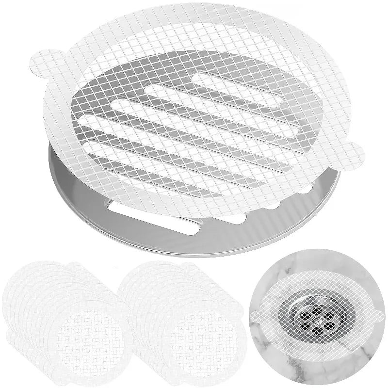 Disposable Drain Hair Catcher Filter Screen – 10-50 PCS Pack Drain Hair Filter Babs