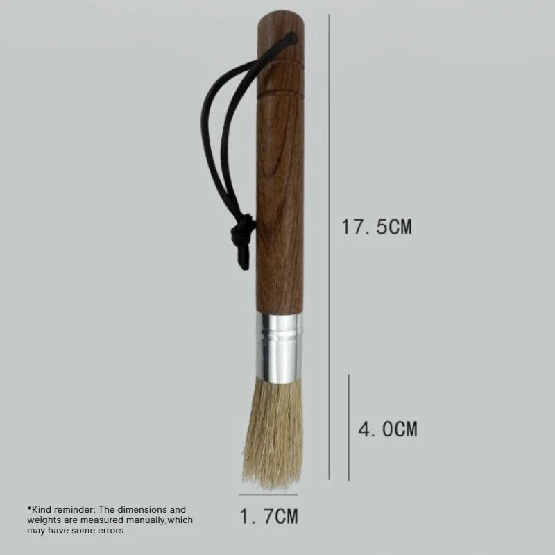 Wooden Handle Natural Bristle Coffee Cleaning Brush Coffee Cleaning Brush Babs