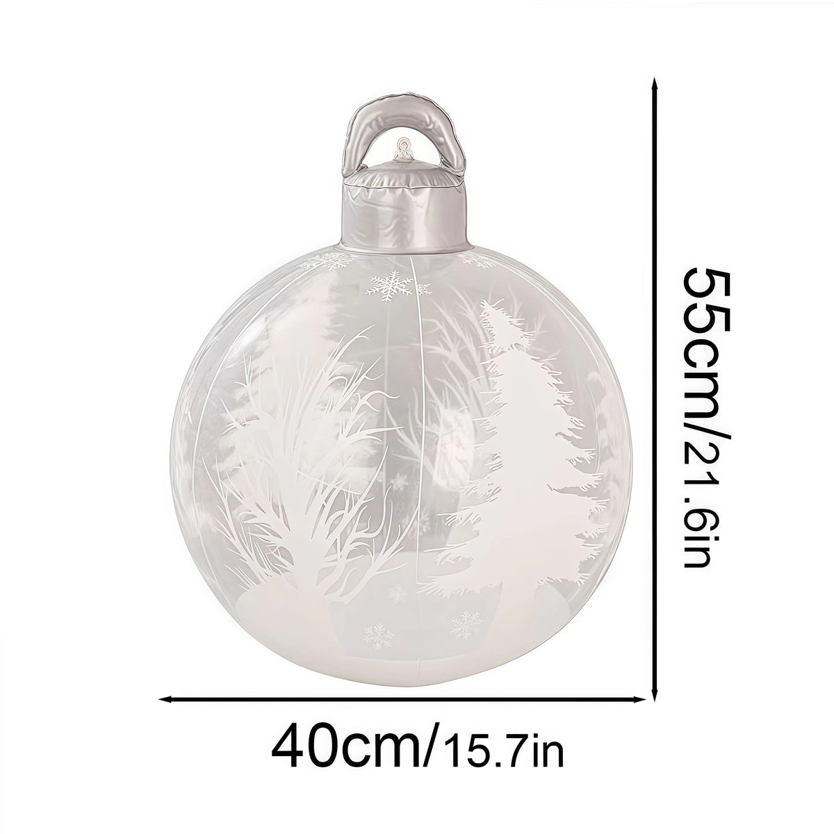40cm Giant Inflatable Christmas Ball PVC Outdoor Xmas Ornament Inflatable Christmas Ornament Babs 1pcs 8 about 40cm