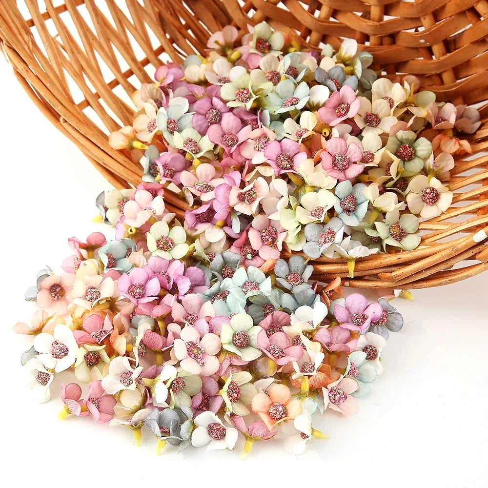 50/100Pcs Silk Artificial Daisy Flower Heads – Wedding & Home Decor Artificial Flower Heads Babs