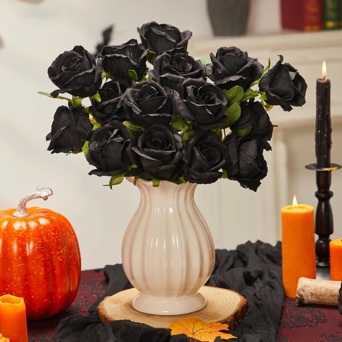 Artificial Silk Roses Long Stem Bouquet – Wedding & Home Décor Artificial Silk Flowers Babs