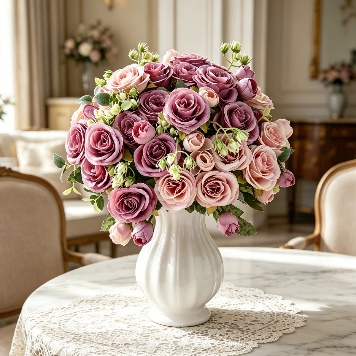 Artificial Silk Peony Bouquet for Wedding & Home Decor Artificial Flower Bouquet Babs