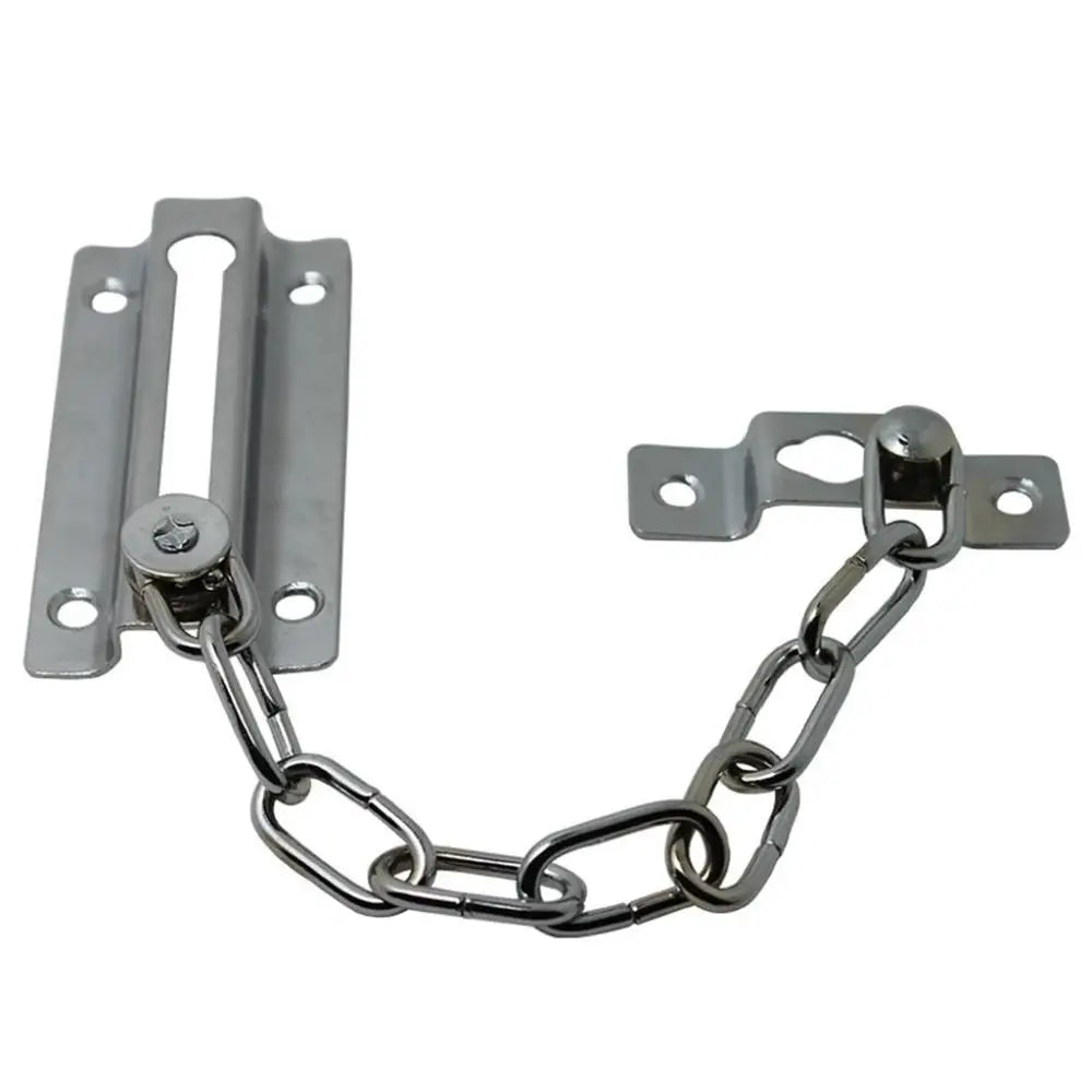 Steel Door Chain Bolt Lock Set – DIY Sliding Safety Guard Door Chain Lock Babs
