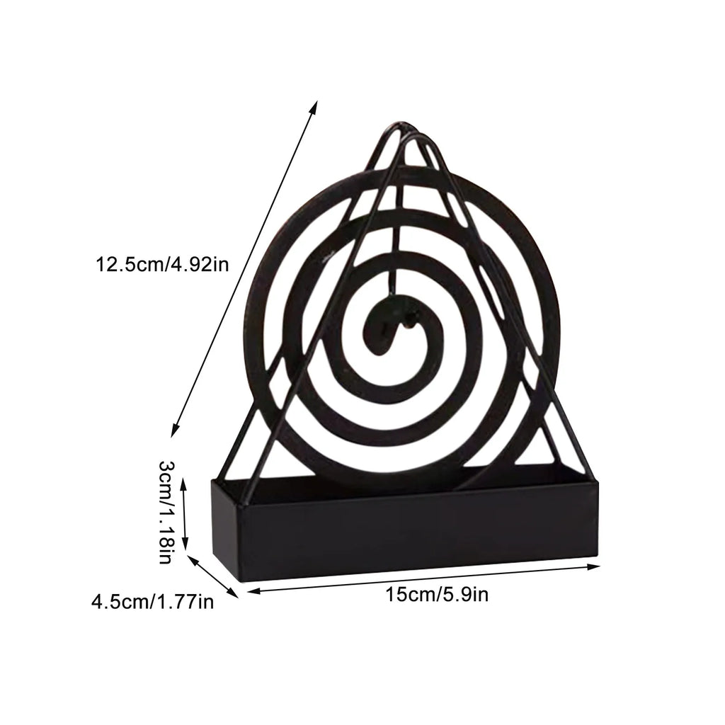 Triangular Iron Mosquito Coil Holder with Ash Tray | Home Décor Mosquito Coil Holder Babs