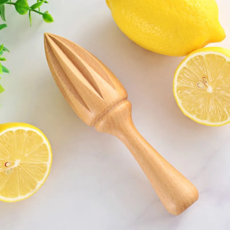Beech Wood Lemon Squeezer – Handheld Citrus Juicer Reamer Citrus Juicer Reamer Babs