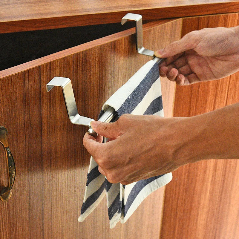 Stainless Steel Under-Sink Towel Rack & Organizer Under-Sink Towel Rack Babs