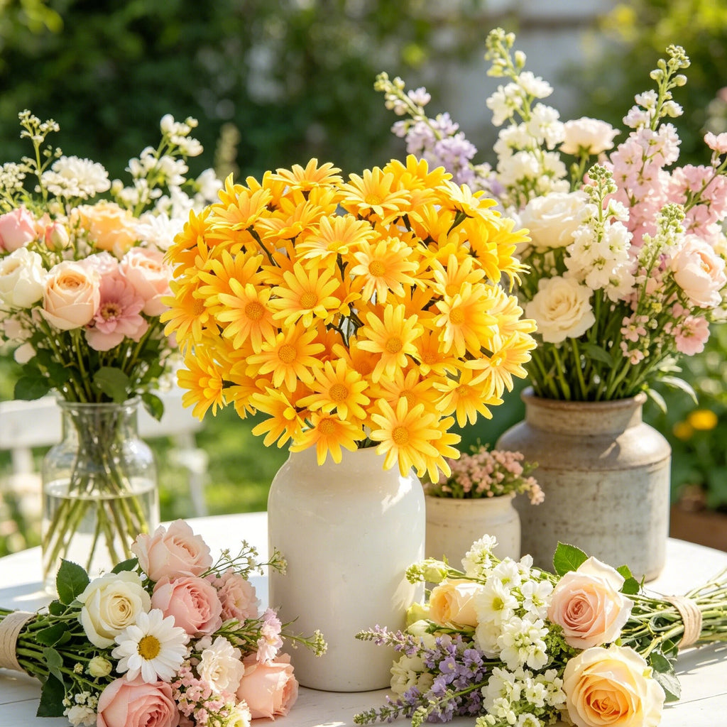 Chrysanthemum Artificial Silk Flowers – Wedding & Home Decor Artificial Silk Flowers Babs