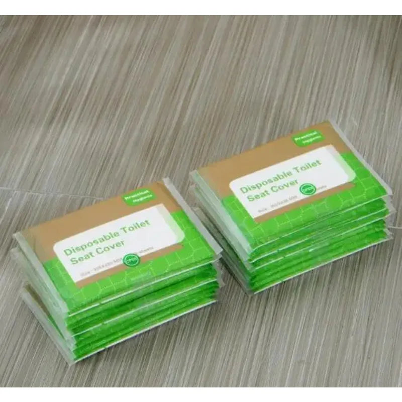 50pcs Disposable Toilet Seat Covers – Travel, Camping & Hotel Disposable Toilet Cover Babs