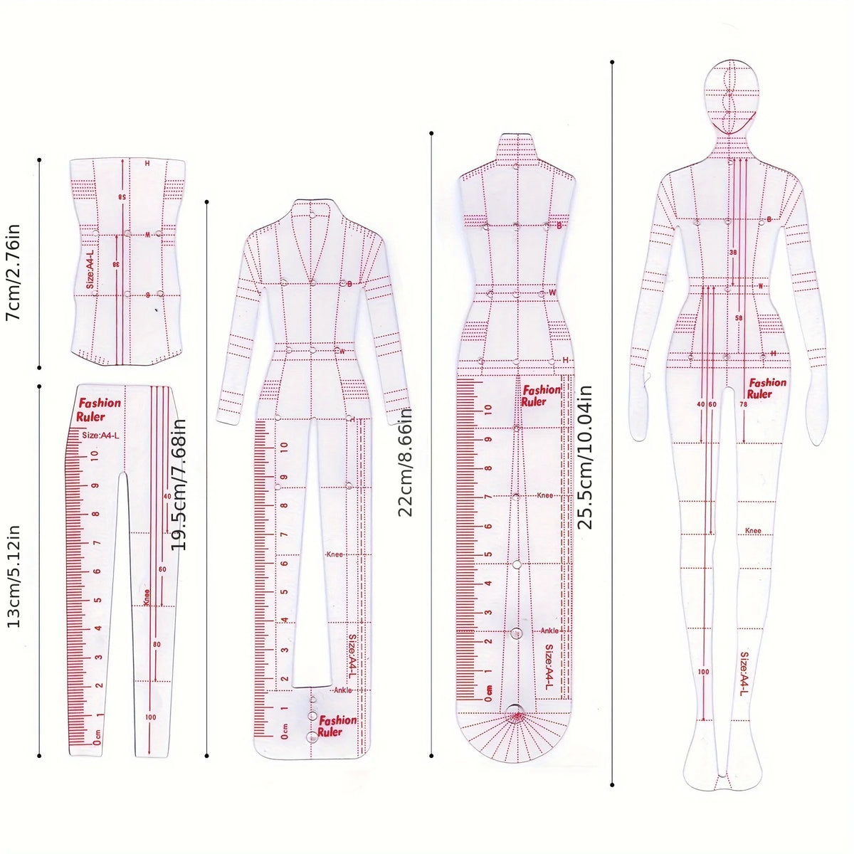 Transparent Body Model Skirt Design Template for Sewing Sewing Design Template Babs