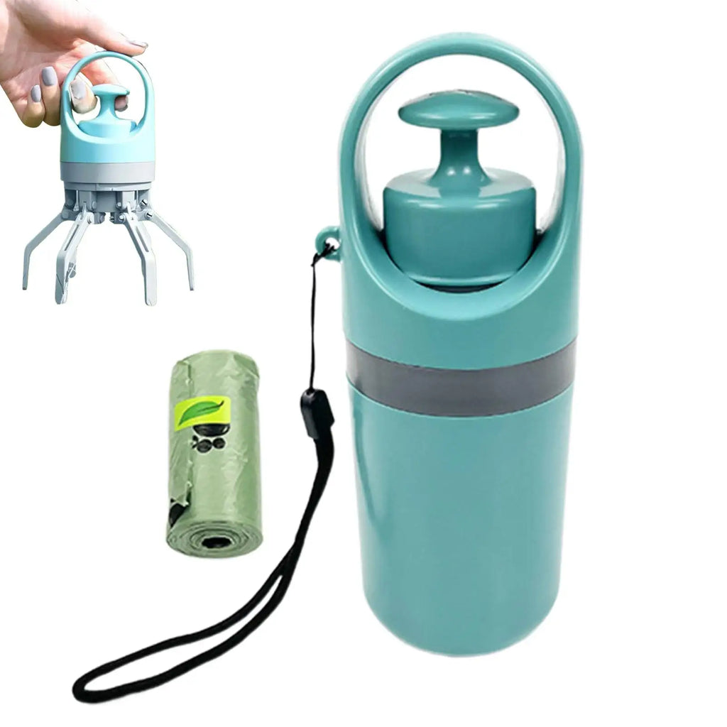 No-Touch Dog Poop Scooper with 15 Bags — Portable Pet Cleanup Dog Poop Scooper Babs