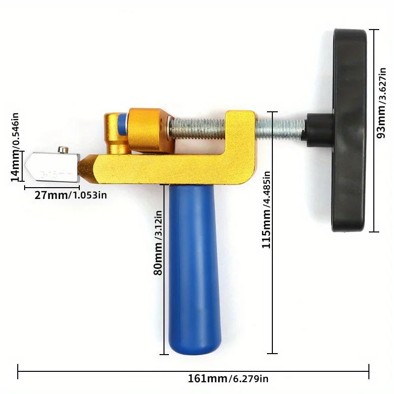 Ceramic Tile & Glass Cutter – Portable Multifunctional Tool Tile & Glass Cutter Babs