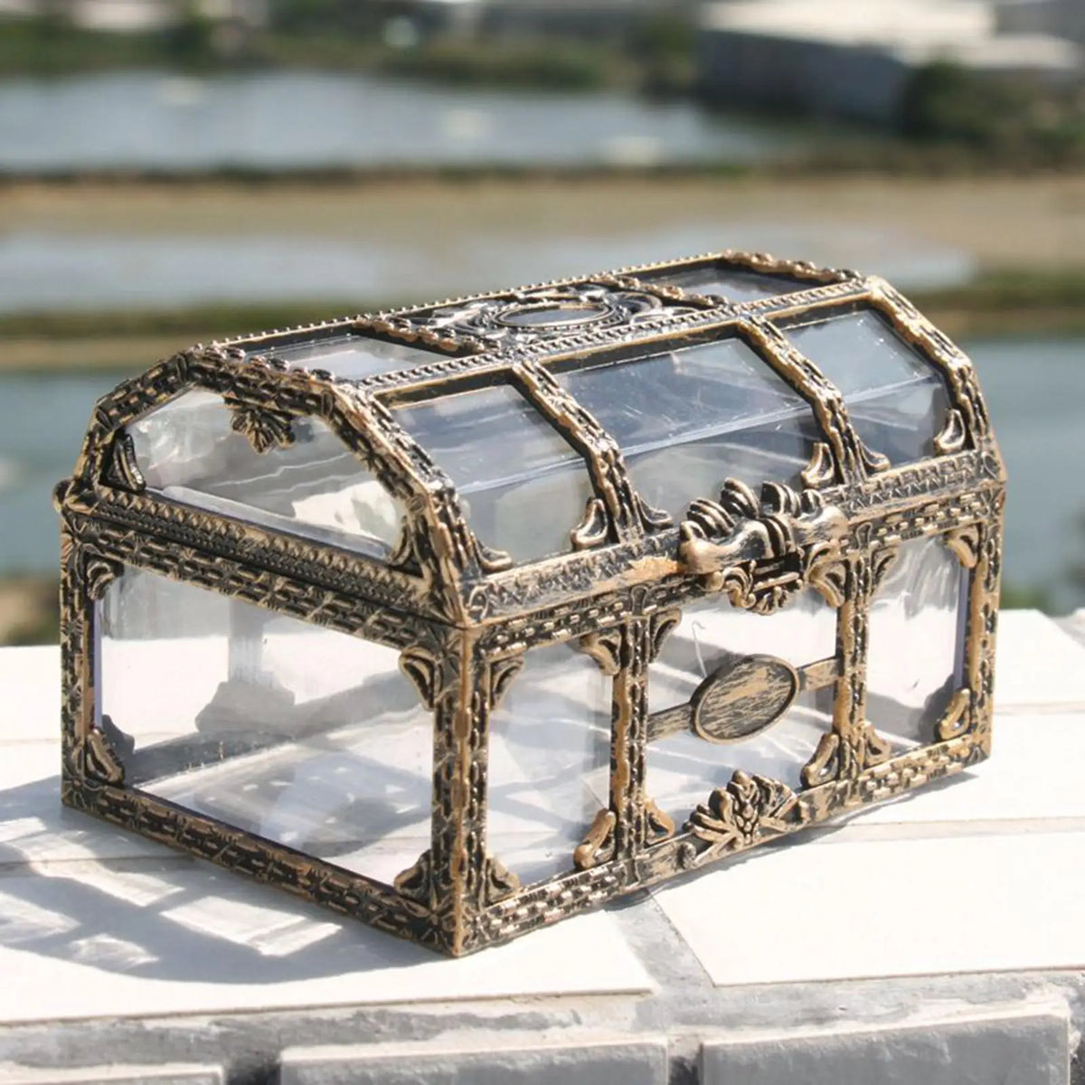 Transparent Pirate Treasure Box – Kids' Jewelry Organizer Jewelry Storage Box Babs