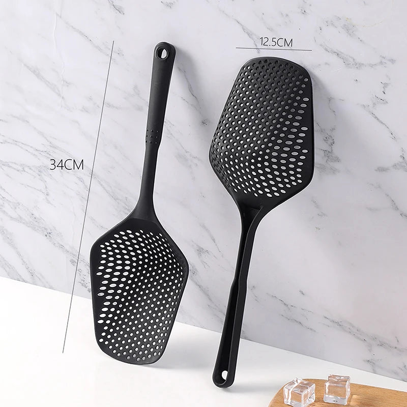 Long Handle Strainer Spoon for Pasta, Dumplings & More Kitchen Strainer Spoon Babs