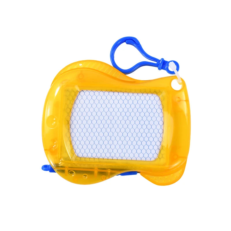 Mini Magnetic Drawing Board Keychain – Erasable Kids Gift Magnetic Drawing Board Babs 1pcs yellow