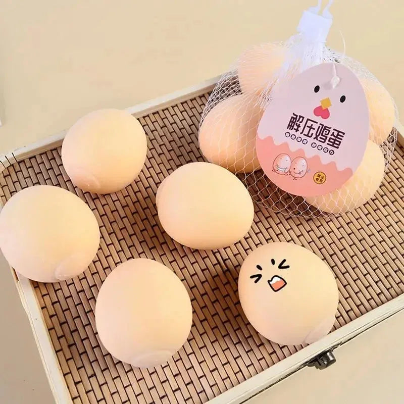 Squishy Egg Squeeze Ball – Funny Prank Novelty Gift Novelty Squeeze Toy Babs