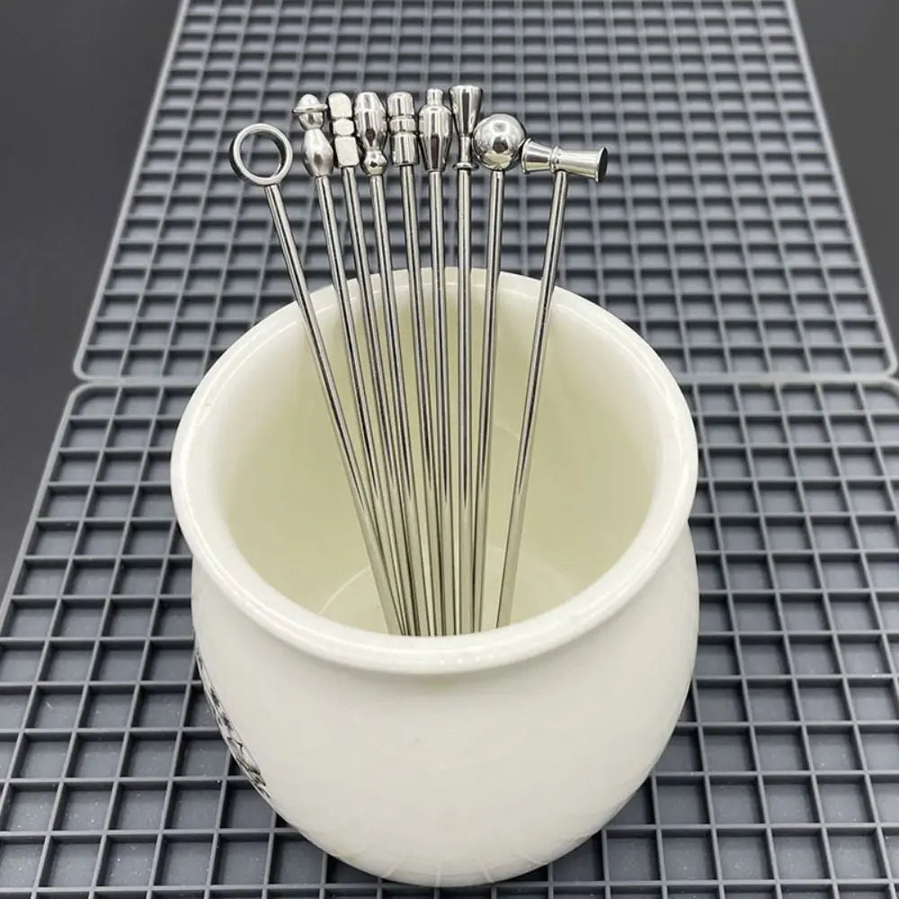 20Pcs Stainless Steel Cocktail Picks – Reusable Martini Skewers Cocktail Pick Set Babs
