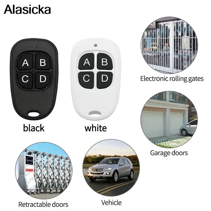 Universal 433MHz 4-Key Garage Door Remote Duplicator Remote Control Duplicator Babs