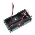100-Pack 2AA Battery Holder with Wire Leads – DIY Electronics Battery Holder Pack Babs Black