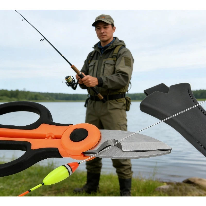 Multifunctional Stainless Steel Scissors – Wire Stripper & Fishing Multifunctional Scissors Babs