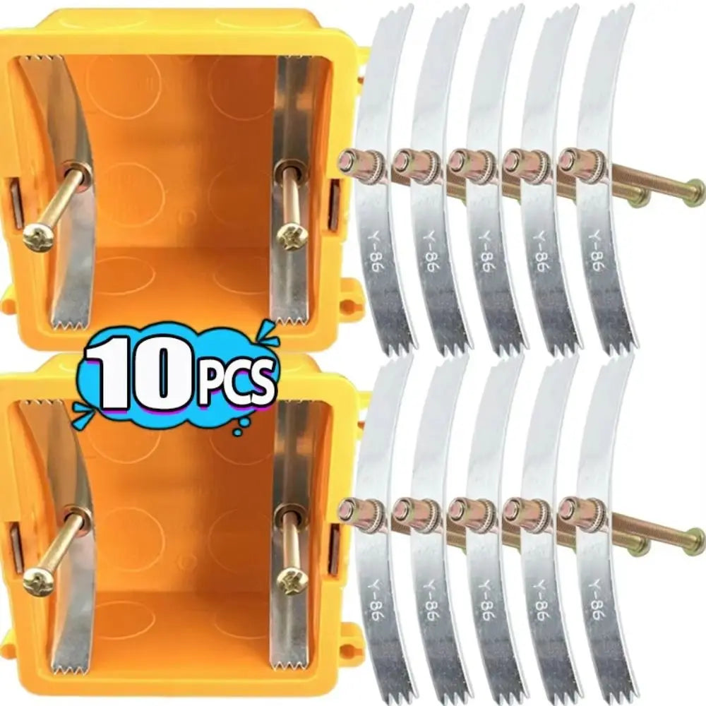 10PCS Switch Socket Box Repair Clip Kit with Mounting Screws Socket Box Repair Kit Babs