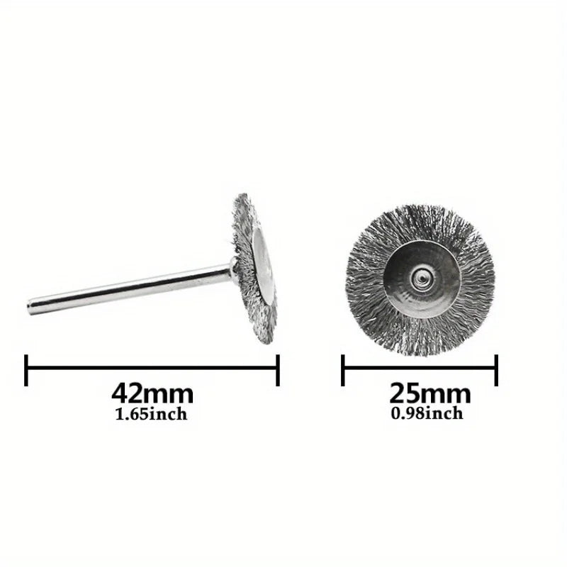 45pcs Mini Rotary Wire Brush Set for Drill & Rotary Tools Rotary Tool Accessories Babs