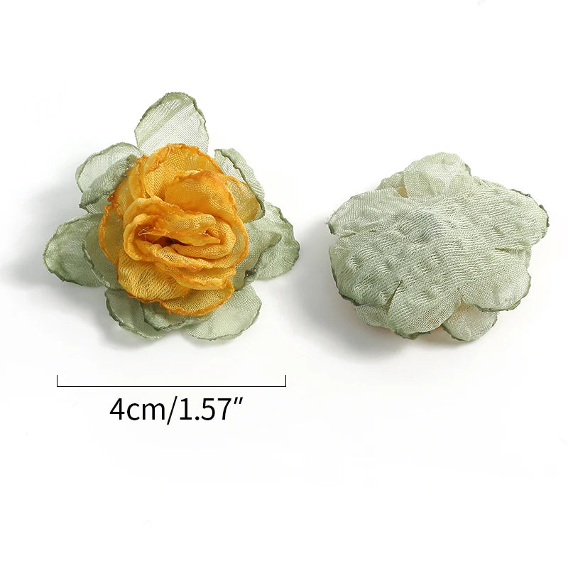 Chiffon Artificial Rose Flower Heads – Wedding & Party Decor Artificial Flower Heads Babs