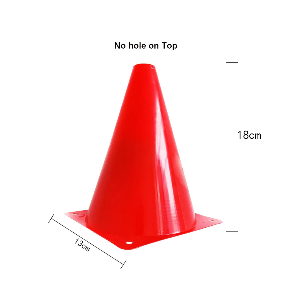 Mini Traffic Cones 7" Red Plastic Sports & Party Cones 10/20/30pk Sports Training Cones Babs red 10pcs