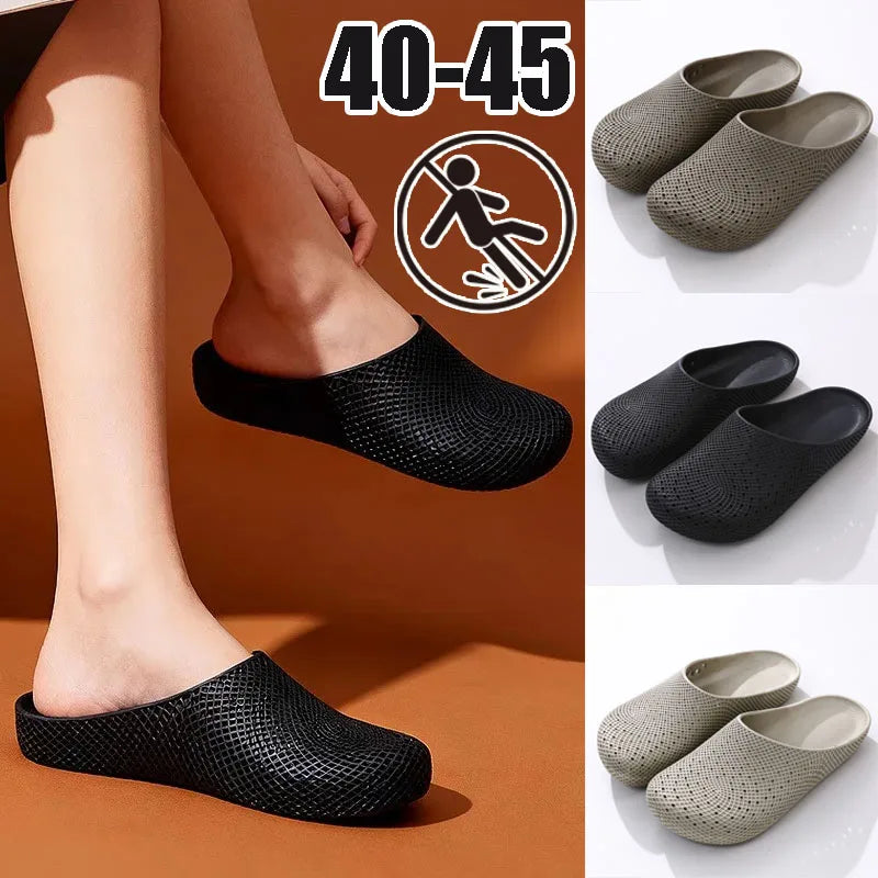 Men's Breathable Slip-On Clogs – Anti-Slip Summer Sandals Slip-On Clogs Babs