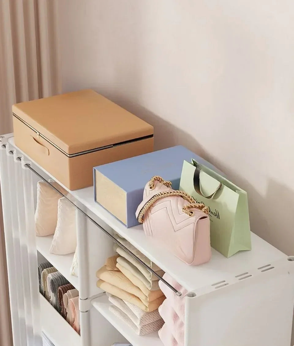 Dustproof Cloth Wardrobe – High-Capacity Storage Rack & Shelf Cloth Wardrobe Babs