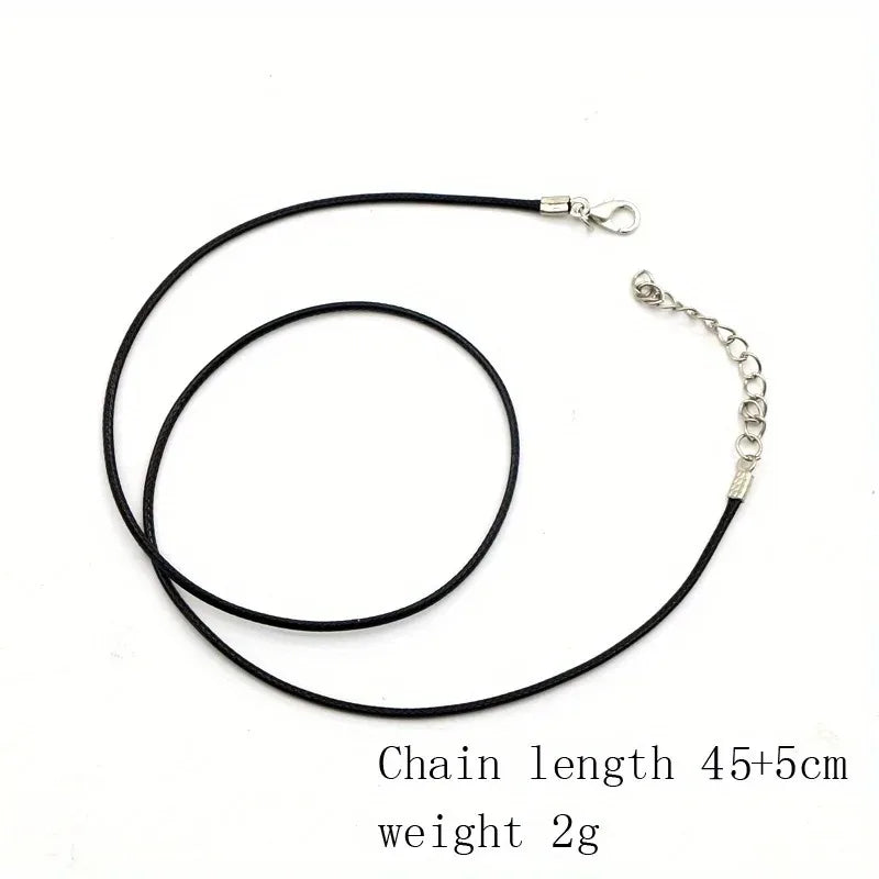 20Pcs Braided Leather Rope Necklaces 45cm Lobster Clasp DIY Jewelry DIY Necklace Cord Babs