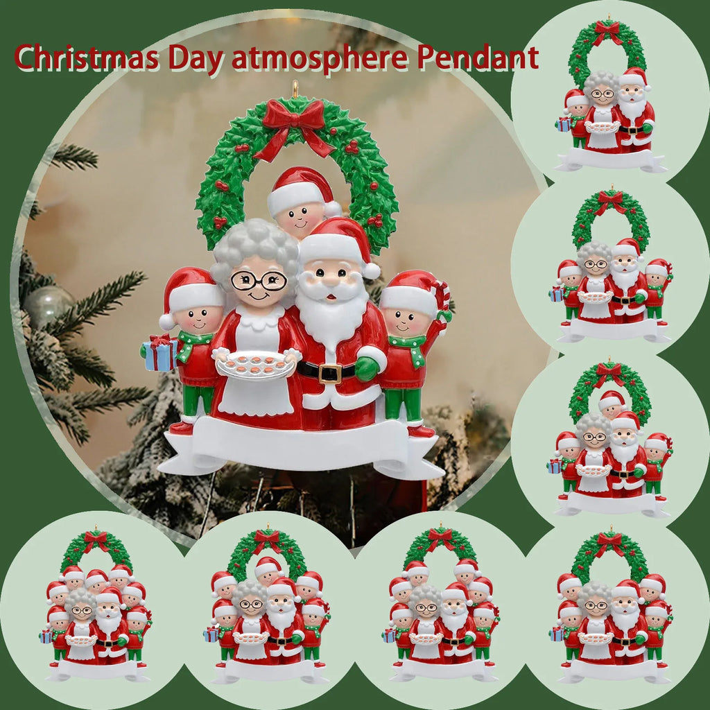 Personalized Family Christmas Tree Ornament – Santa Pendant Christmas Tree Ornament Babs