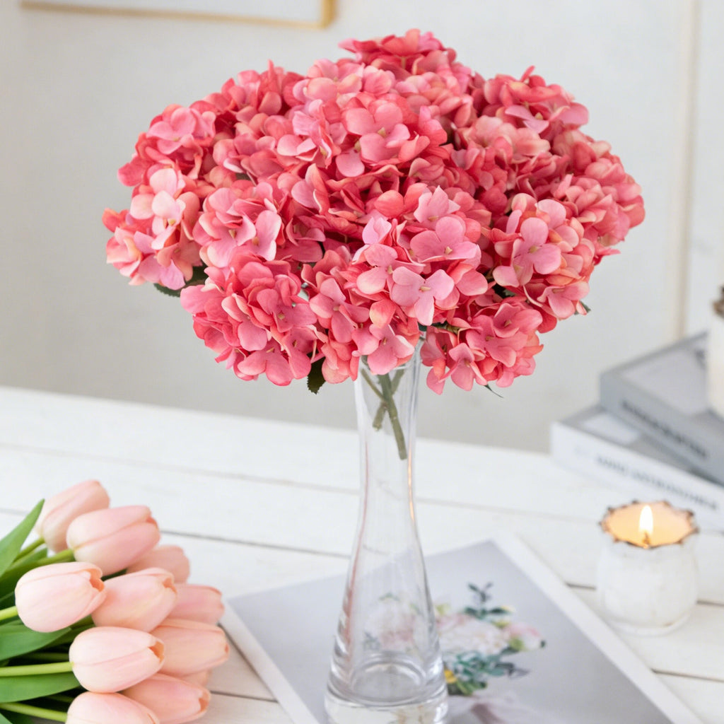 Silk Hydrangea Artificial Bouquet – Wedding & Home Décor Artificial Flower Bouquet Babs