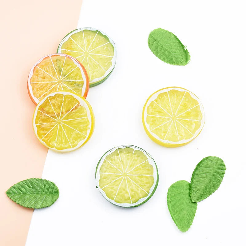 Artificial Plastic Lemons – 5pcs Fake Fruit Home Décor Set Artificial Fruit Decor Babs