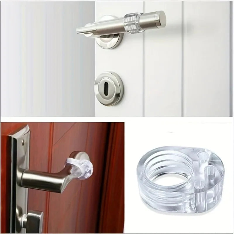 6-Pack Clear Door Knob Wall Protector Pads | Anti-Collision Wall Protector Pads Babs