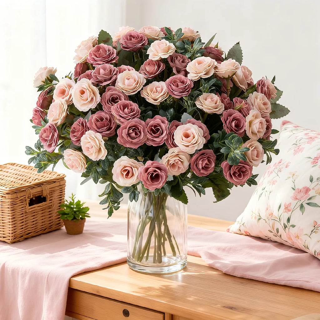 Artificial Silk Rose Bouquet – Wedding & Home Décor Gift Artificial Flower Bouquet Babs