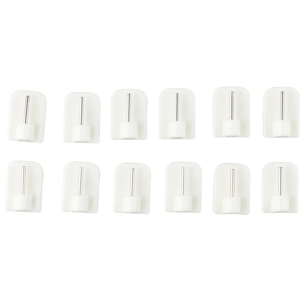 Self-Adhesive Curtain Rod Hooks – No-Drill, 4/8/12pc Set Curtain Rod Hooks Babs
