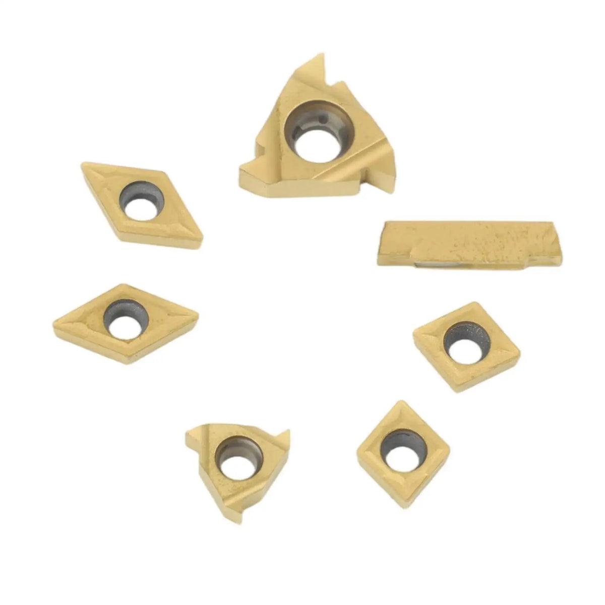 7pcs Carbide Insert Set CCMT060204 DCMT070204 for Lathe Boring Bar Carbide Lathe Inserts Babs Default Title
