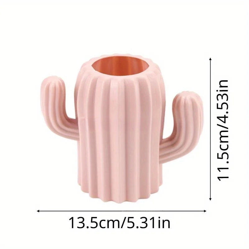 Cactus Desktop Pencil & Pen Holder Organizer | 3 Colors Desk Pencil Holder Babs