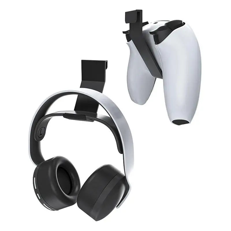 2-Pack Headphone Stand & Game Controller Hook Hanger No Drill Desk Hook Hanger Babs