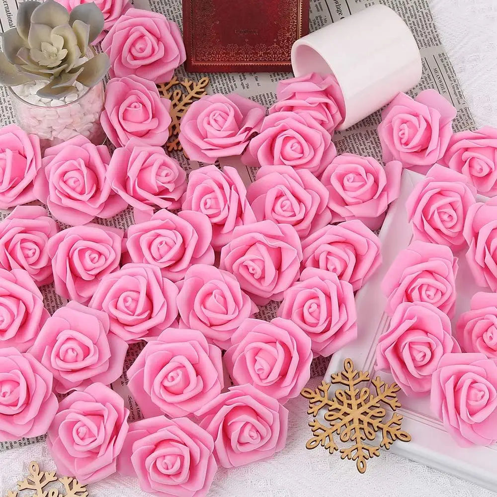 40/80PCS Foam Rose Artificial Flowers – Wedding & Home Décor Artificial Flowers Babs