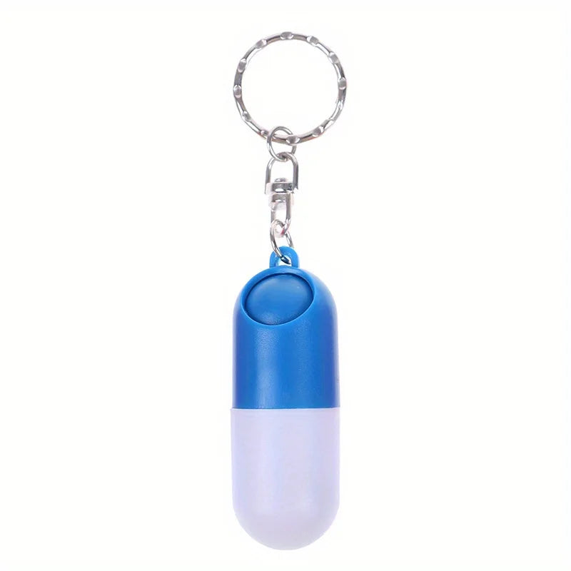 Mini Capsule Pill Box with Keychain – Portable Medicine Organizer Pill Box Organizer Babs Blue