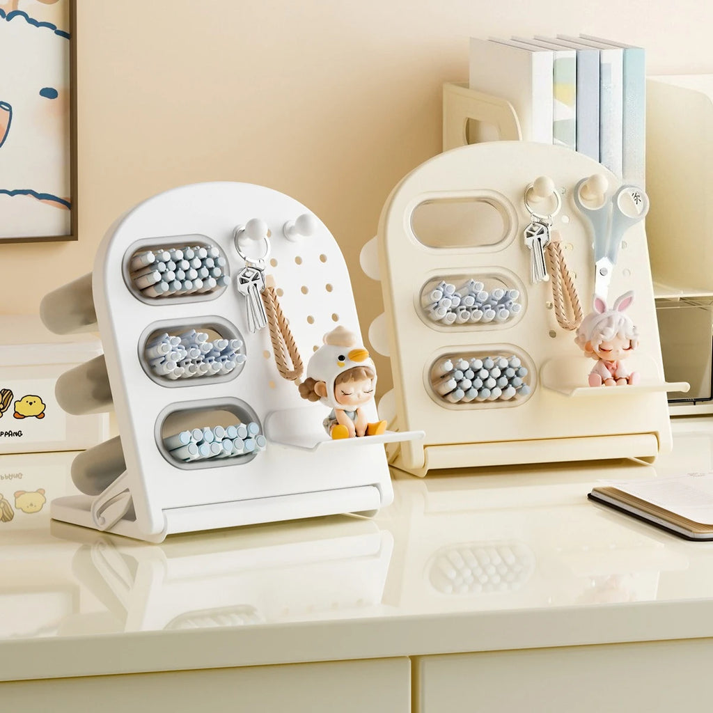 Desktop Organizer Rack – Pen Holder & Cosmetic Brush Storage Desktop Organizer Rack Babs